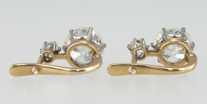 Women's Victorian Diamond Earrings For Sale