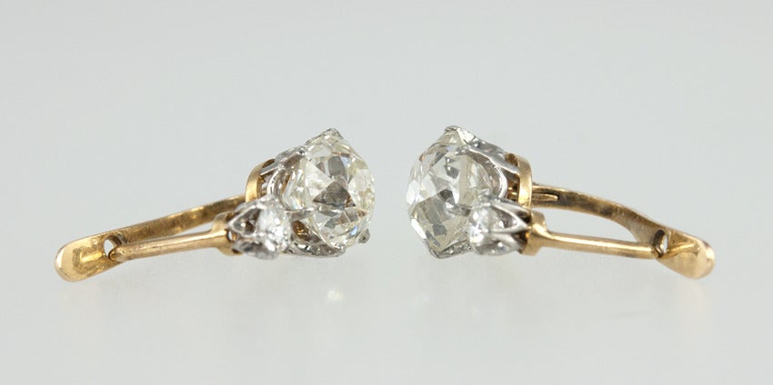 Victorian Diamond Earrings For Sale 4