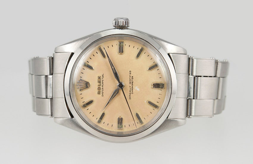 Rolex Stainless Steel Oyster Perpetual Wristwatch circa 1958 1