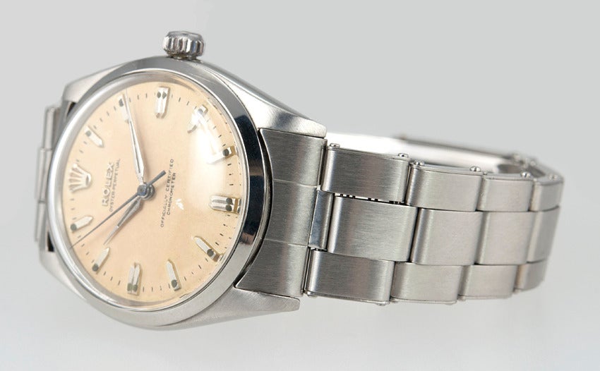 Rolex Stainless Steel Oyster Perpetual Wristwatch circa 1958 2