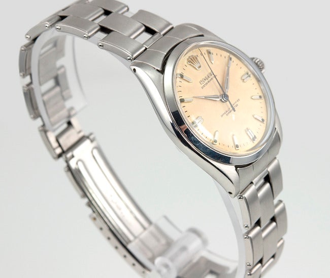 Rolex Stainless Steel Oyster Perpetual Wristwatch circa 1958 4