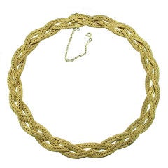 BUCCELLATI Gold Weave Necklace