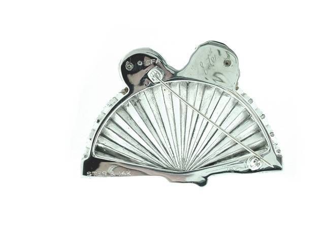 ERTE design Love  Screen  Brooch