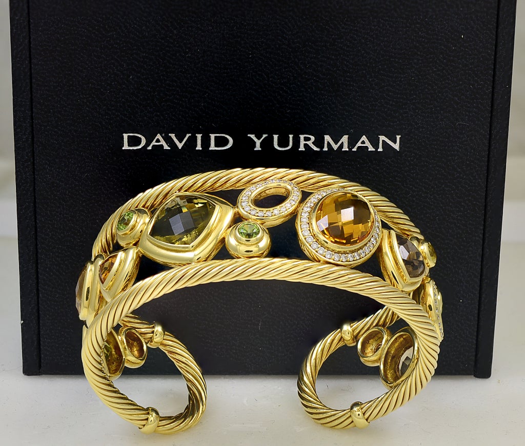 Magnificent, discontinued David Yurman 18K yellow gold 