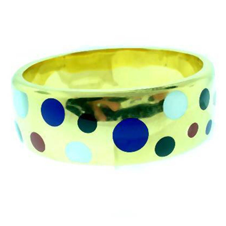 Tiffany  
 Co  Polka  Dot  Inlaid   Bracelet