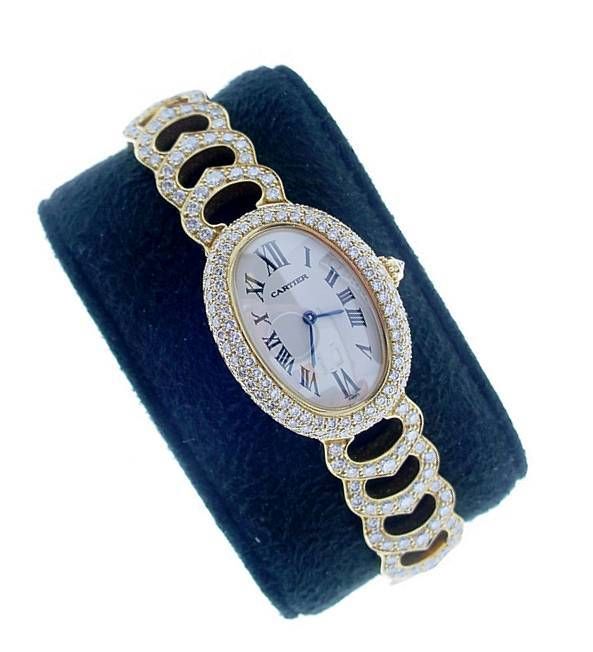 CARTIER  BAIGNOIRE   Diamond  Watch ,  Limited  Edition 3