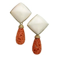 SORAB & ROSHI Sugarloaf Mammoth Coral Earrings