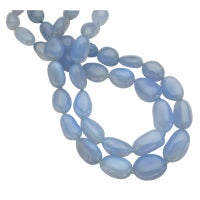 Sorab & Roshi Blue Chalcedony Nugget Necklace