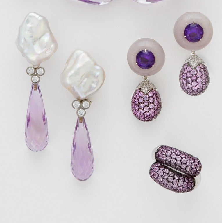 Sorab & Roshi Pave Pink Sapphire Ring