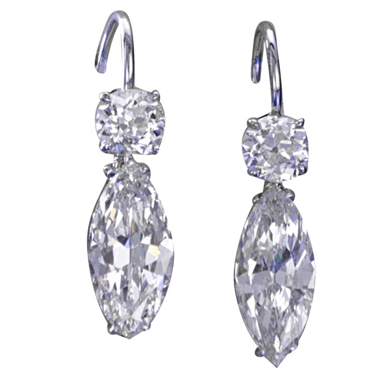 Fine diamond earrings at 1stDibs