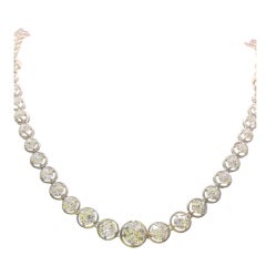 Diamond/bracelet  riviere necklace