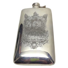 Vintage Charming "scotty" flask by Kerr