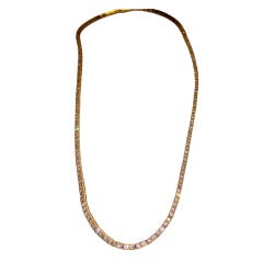 Light pink diamond necklet