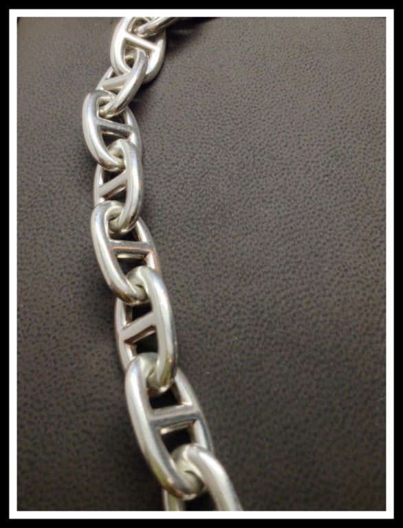 Hermes Chaine d'Ancre Silver Necklace