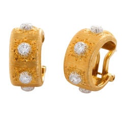 BUCCELLATI Diamond and Gold Earrings