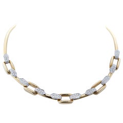 DAVID WEBB Diamond Gold Necklace 4