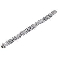 Art Deco Diamond Link Bracelet 12