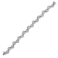 OSCAR HEYMAN Diamond Platinum Serpentine Bracelet 2