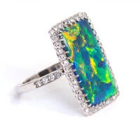 Rarest Art Deco Opal Ring