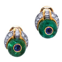 BULGARI Columbian Emerald Earrings