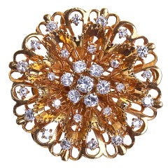Vintage VAN CLEEF & ARPELS Diamond Lace Cocktail Ring