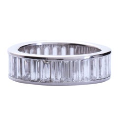 Diamond Baguette Channel Set Eternity Band