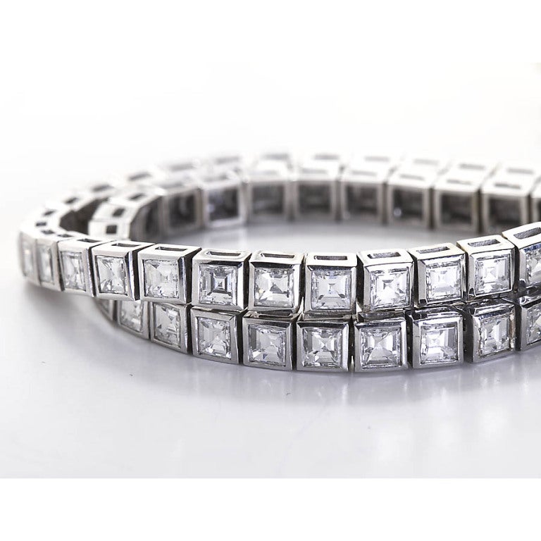 tennis bracelet square cut