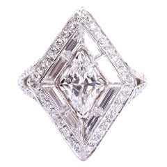 Art Deco Lozenge Diamond Ring