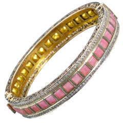 Lorraine Schwartz Pink Opal Antique Bangle