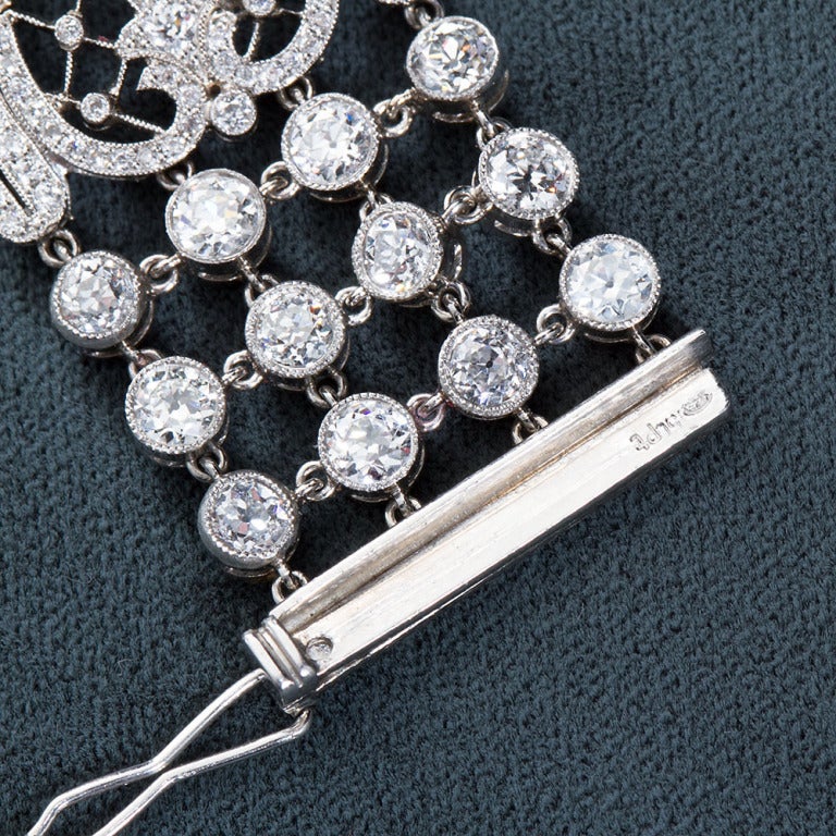 Art Deco Diamond Lace Choker Necklace 1