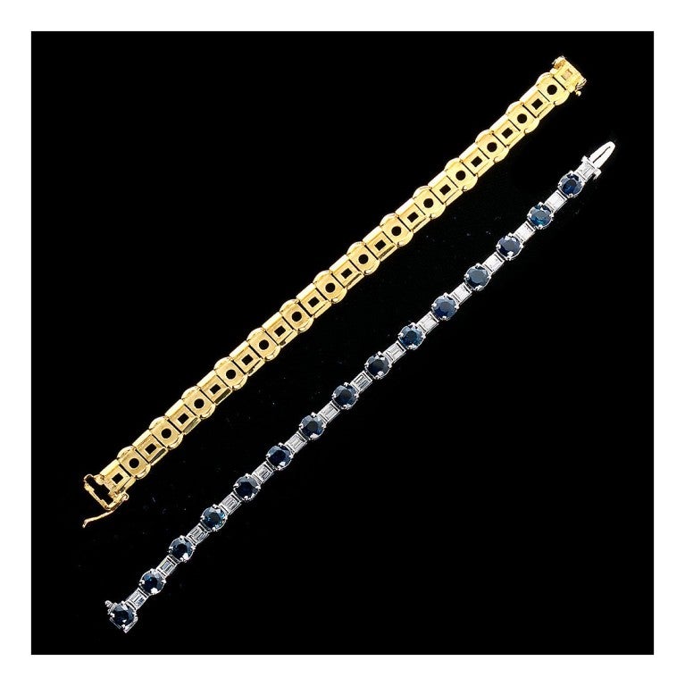 Sapphire Diamond Convertible Bracelet 4