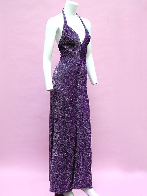 EARLY 70S RADLEY OF LONDON LUREX GOWN 1
