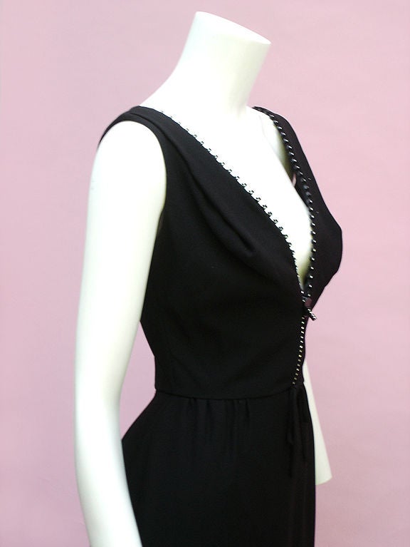 Women's INCREDIBLE 1960S MOST-AMAZING-ZIPPER-EVER LBD