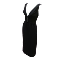 Vintage INCREDIBLE 1960S MOST-AMAZING-ZIPPER-EVER LBD
