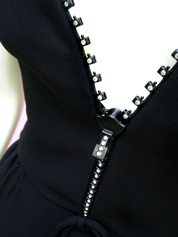 INCREDIBLE 1960S MOST-AMAZING-ZIPPER-EVER LBD 5