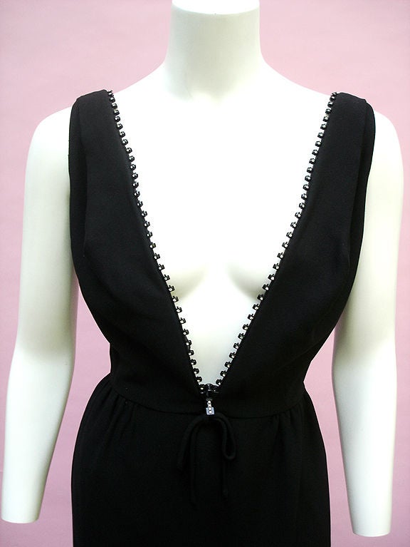 INCREDIBLE 1960S MOST-AMAZING-ZIPPER-EVER LBD 6