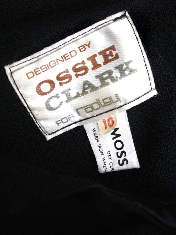 Ossie Clark 70s Moos Krepp Jacke im Angebot 1