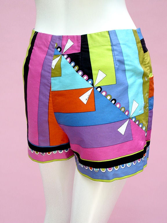 Women's 60S EMILIO PUCCI COTTON HOT PANTS