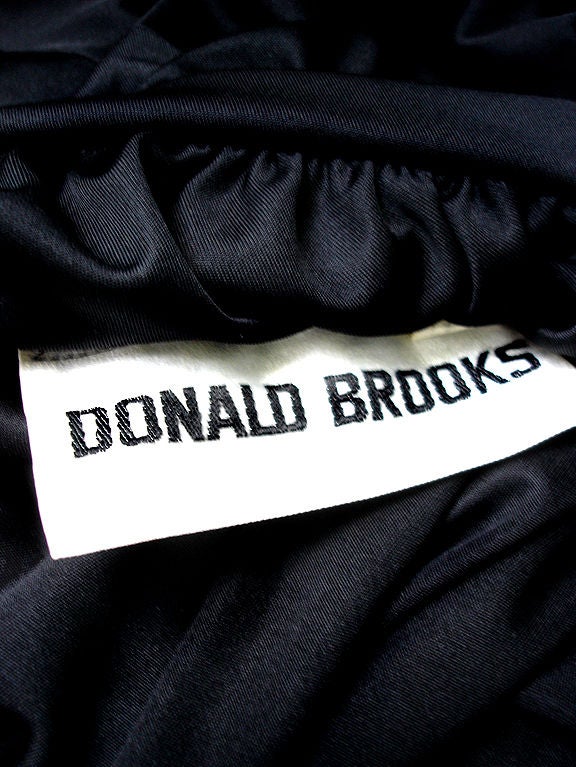 70s Donald Brooks Ruched Jersey For Sale 4
