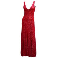 JEAN MUIR 70S RED GOWN