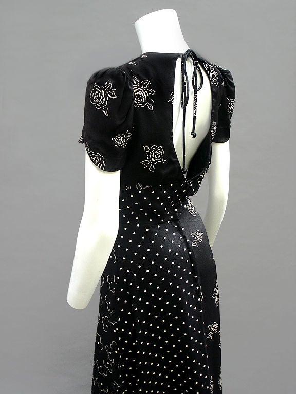 70S-DOES-30S BLACK AND WHITE TEA DRESS 2