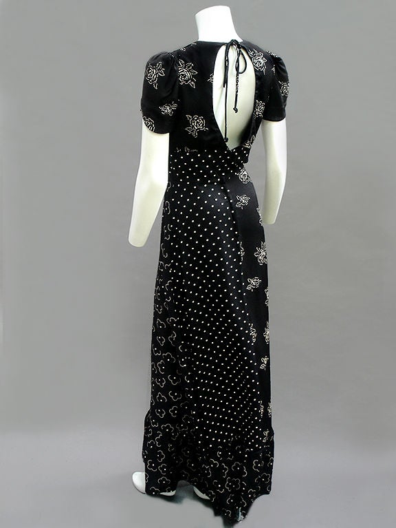 70S-DOES-30S BLACK AND WHITE TEA DRESS 3