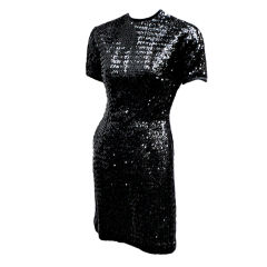 Vintage 60S ANNE FOGARTY SEQUINED TEE SHIRT DRESS