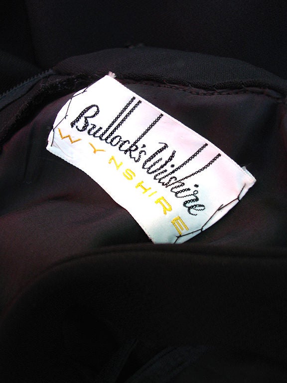 60s Bullocks Wilshire Cocktail Dress For Sale 4