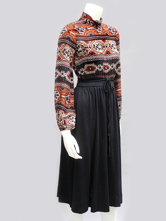 70s Donald Brooks Russian Dress For Sale 3