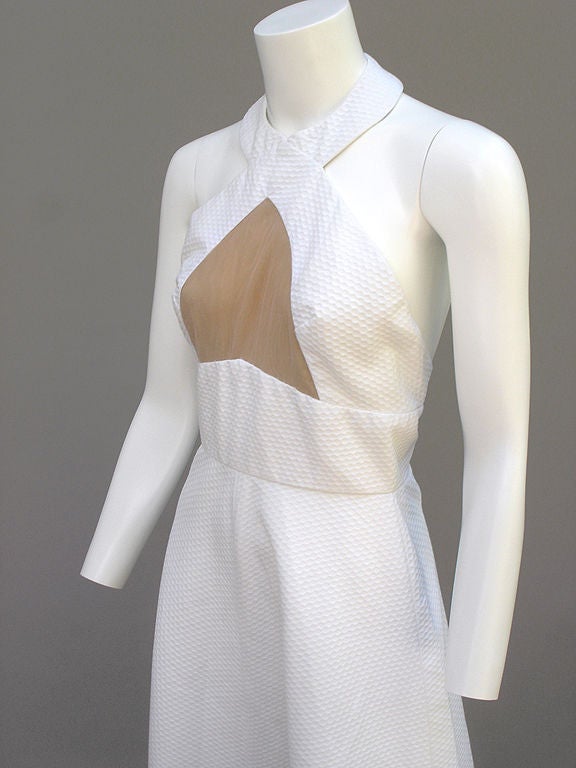 Women's 6OS LILLI DIAMOND WAFFLED COTTON CUT-OUT DRESS