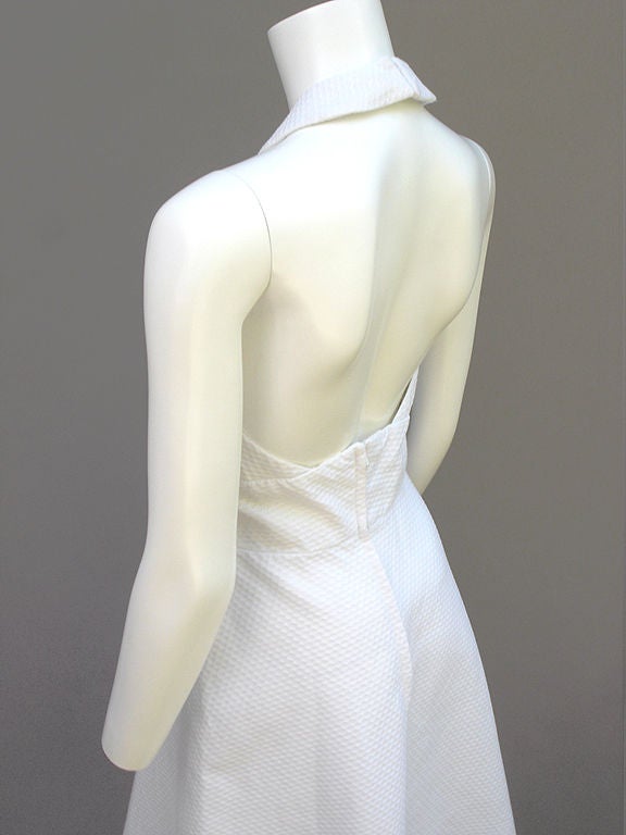 6OS LILLI DIAMOND WAFFLED COTTON CUT-OUT DRESS 3