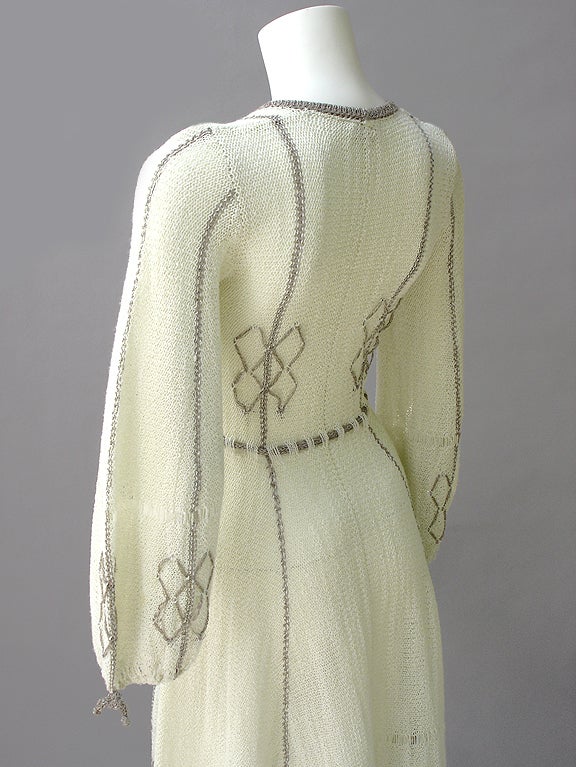 70S MARY FARRIN KNIT DRESS--MADE IN MALTA 3