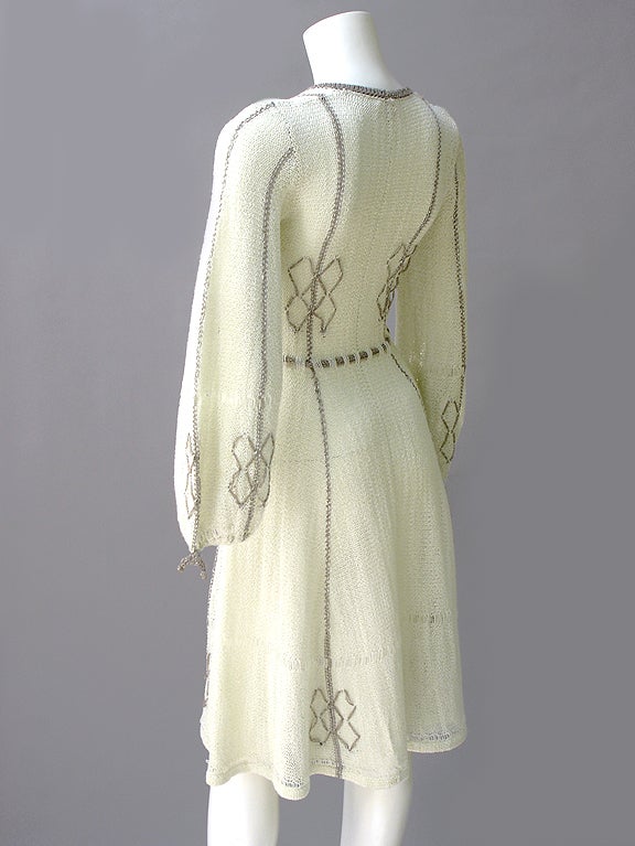 70S MARY FARRIN KNIT DRESS--MADE IN MALTA 4