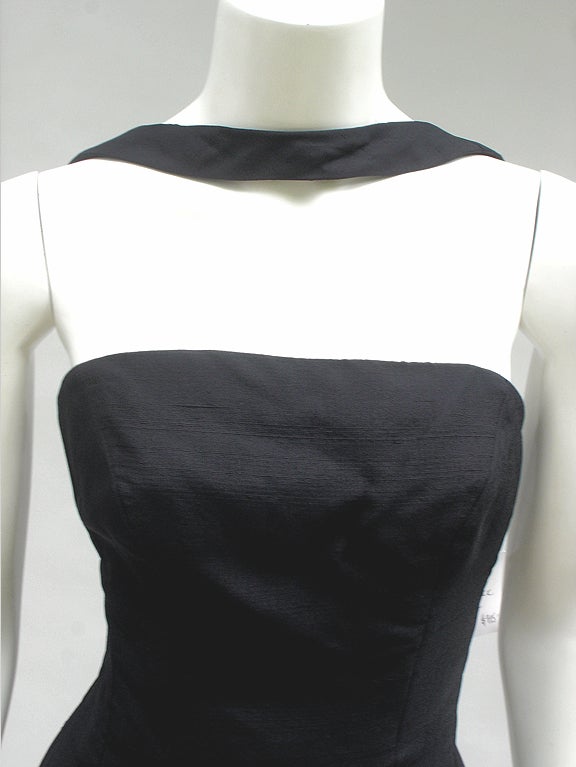 Black 50s Estevez Silk Dress For Sale
